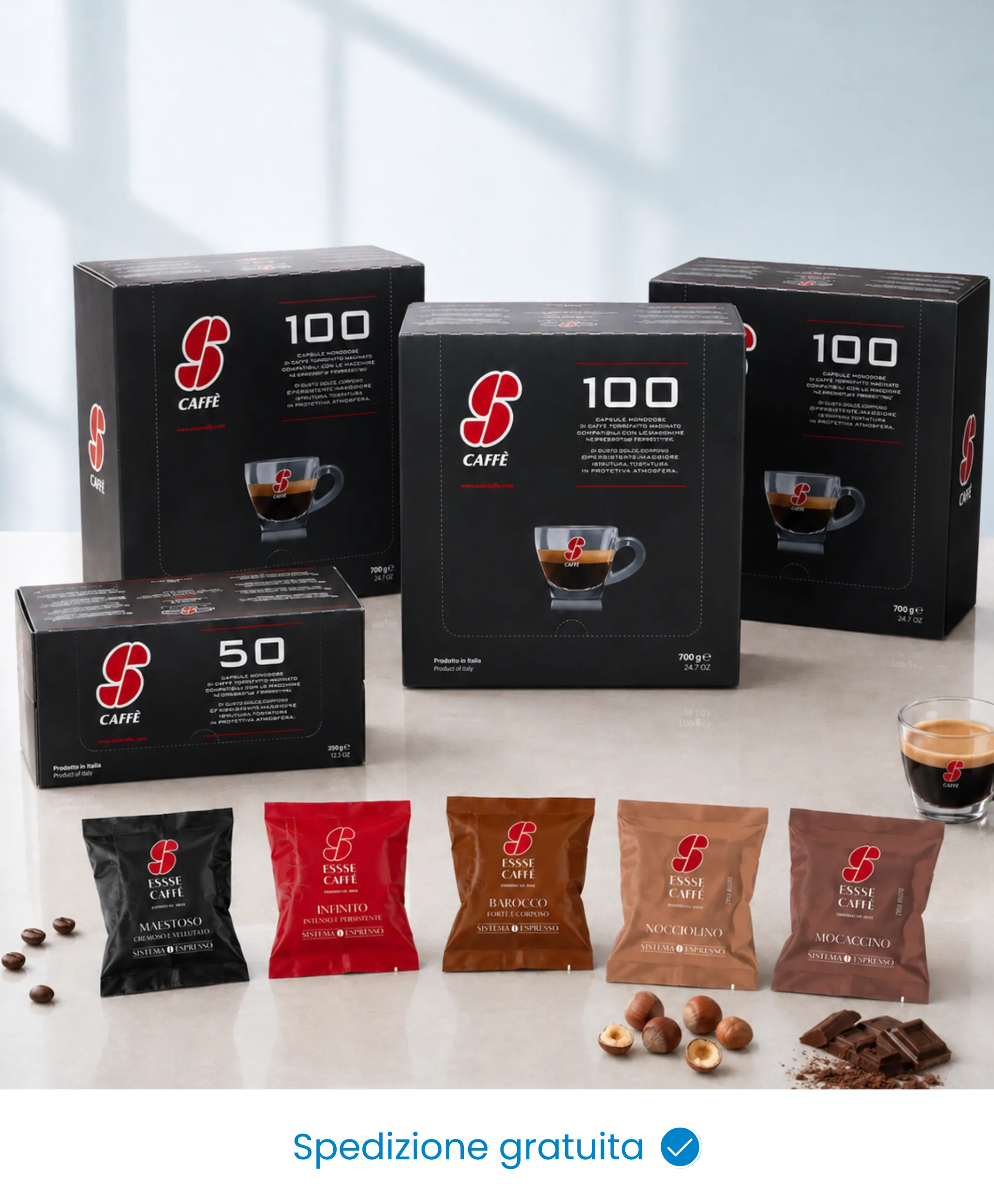 pacchetto 350 capsule essse caffè