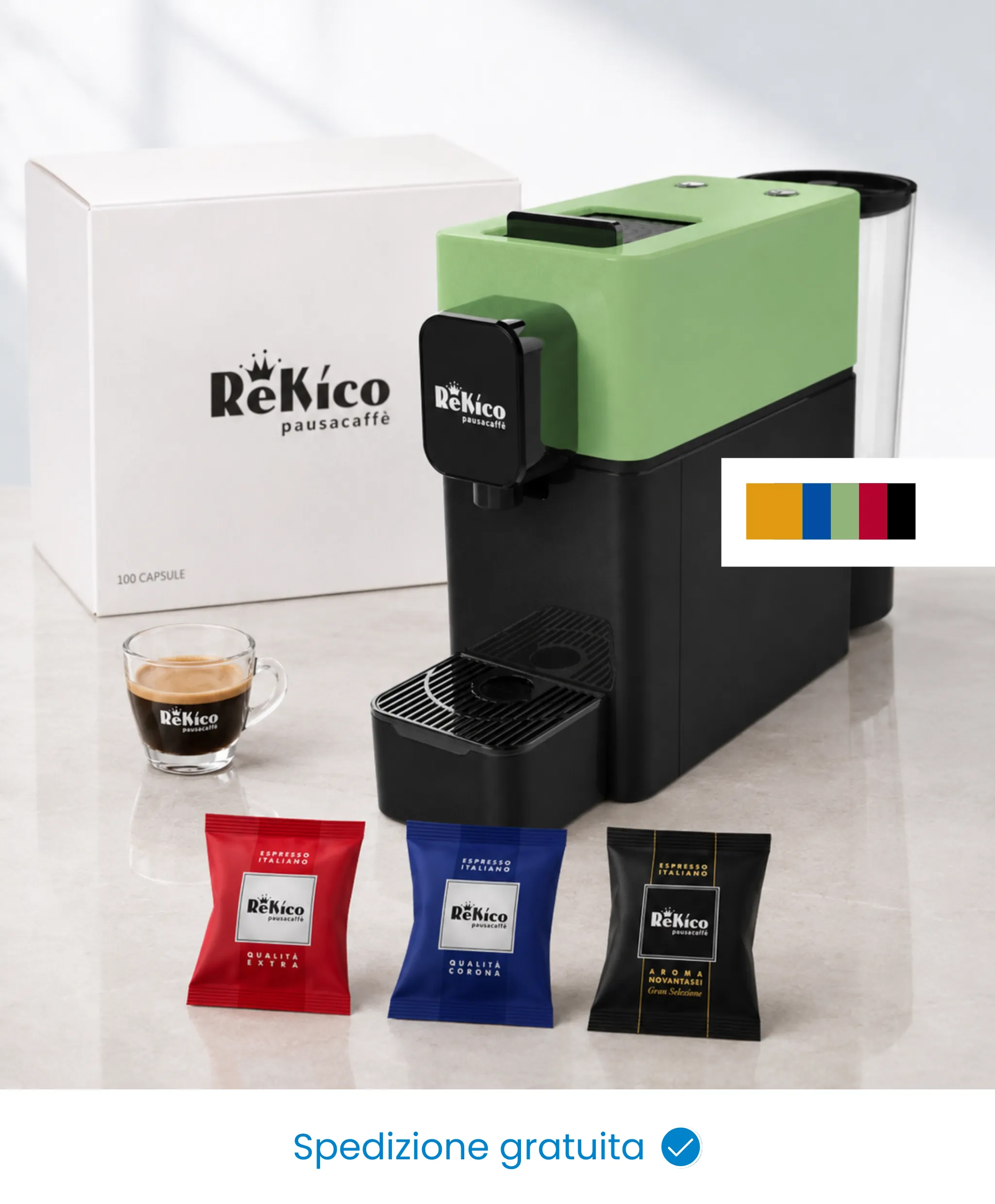 offerta macchina rekico nana 100 capsule